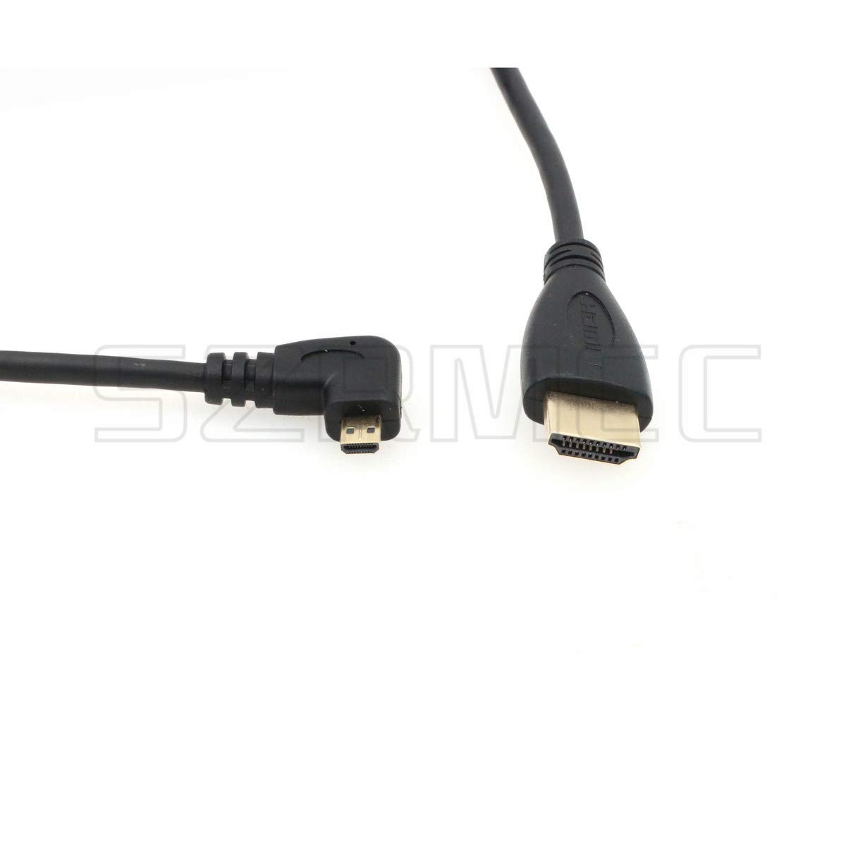SZRMCC Right Angled Micro HDMI to HDMI High Speed Coiled Cable for Tablet Canon Sony DSLR Camera ATOMOS Monitor - Image 4