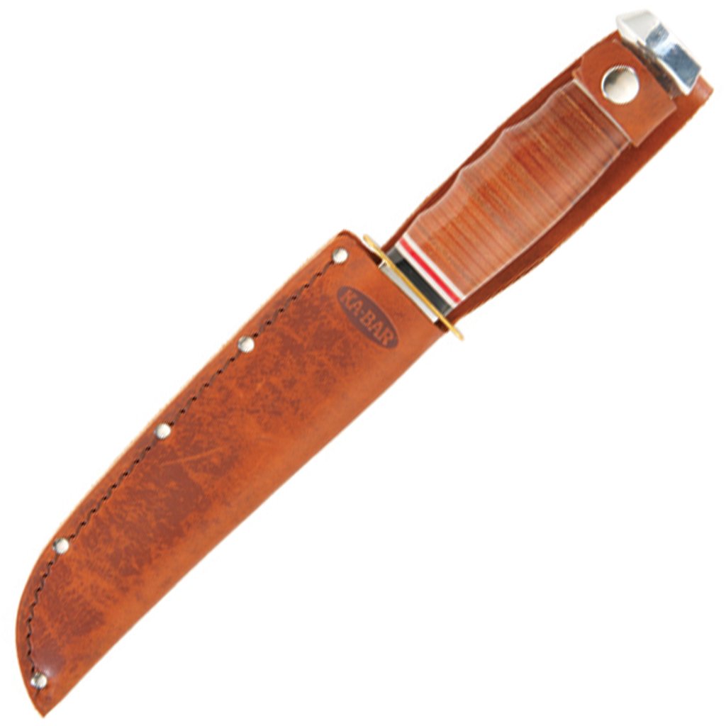 Ka-Bar-2-1235-2-Leather-Handled-Marine-Hunter-Knife