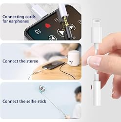 Lightning to 3.5 mm Headphone Jack Adapter, [Apple