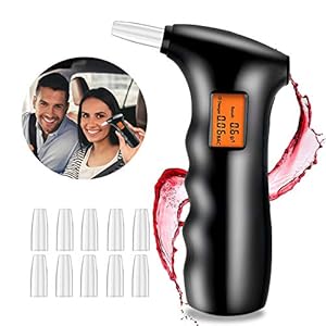 JTENG Alcoholtester, politie-nauwkeurige alcoholmeter, professionele accuraat, draagbare halfgeleider, sensoriek…