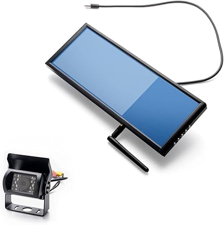 Amazon トラック用 7インチ ワイヤレス ミラーモニター バックカメラ付き 12 24v両対応 ルームミラー バックミラー ミラーモニター 車 バイク