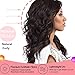 Long Brown Wig For Women Fashion Natural Wavy Curly Dark Brown Wig With Bangs Synthetic Hair Heat Resistant as Daily use By LEKESI 24 Inches(Brown)