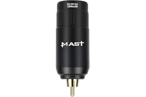 MAST TATTOO Mast U1 Tattoo Battery Wireless Power Supply for RCA Rotary Tattoo Pen Machine (Black)