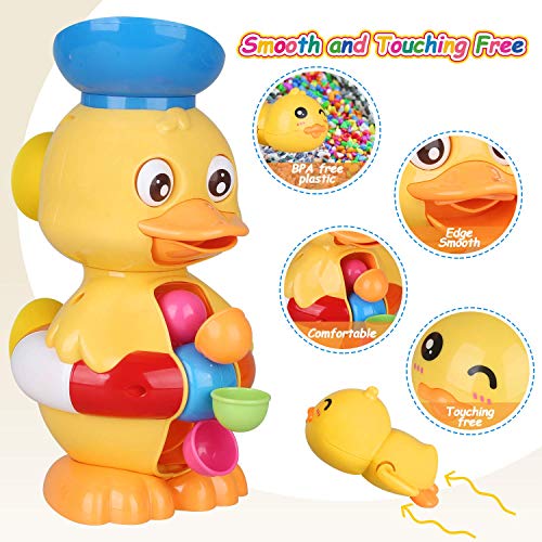 TOYOKID Bath Toys Bathtub Toys for Toddlers Kids Babies Ducky Toy for Boys Girls 1 2 3 4 Year Old Gift Ideas