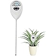 Censinda Soil Moisture Meter, Soil Moisture Monitor for House Plants, Soil Hygrometer Moisture Sensor for Indoor & Outdoor, Garden, Farm, Lawn Plant Care, No Battery Needed(White)
