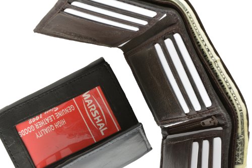 100% Genuine Leather Tri-fold Mens Wallet BD #1355CF