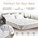 Cheer Collection King Mattress Topper – Ultra Plush Pillow Top Bed Topper, Breathable Down Alternative Mattress Pad with Anchor Bands, Soft King Size Mattress Cover for Added Comfort