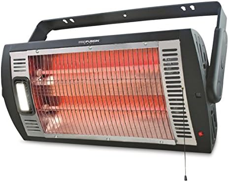 Ceiling-Mounted Workshop and Garage Heater with Halogen Light HQ1500