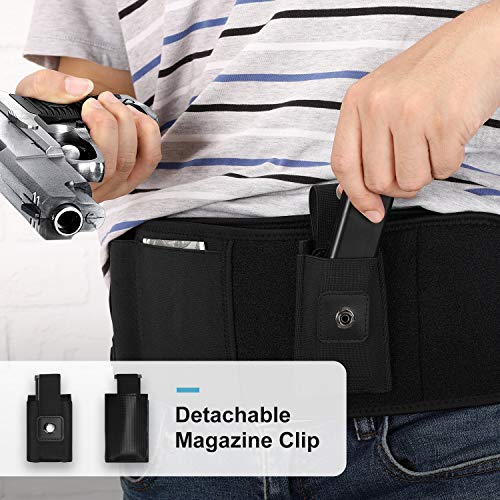 Vemingo Upgraded Belly Band Holster for Concealed Carry Right/Left Hand