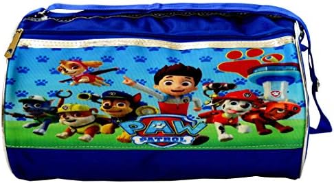 Boy's Fabric Shopee Paw Petrol Printed Swimming, Sports, Picnic Duffle Bag (Red)