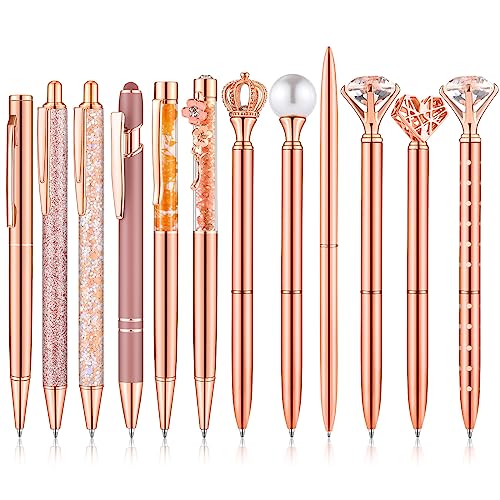 BESARME 12 Pcs Rose Gold Pens, Rose Gold Gifts