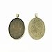 IGOGO 20 PCS Oval Pendant Trays Pendant Blanks Cameo Bezel Cabochon Settings - 30x40 mm Antique Bronze Color