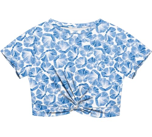 Lastshe Women's Tie Front Crop Top