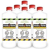 Moda Flame 1 Quart Bio-Ethanol Fireplace Fuel 6 Bottles