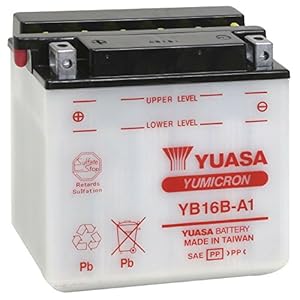 Yuasa – Batteria YB16B-A1 Combipack (con elettrolito)