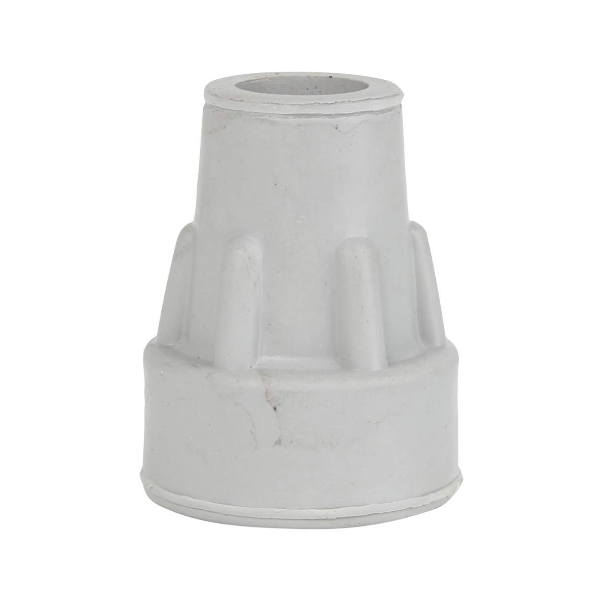 Days Heavy Duty Bell Shaped Ferrule, 22 mm (7/10"), Pack of 10, Grey, Walking Stick, Crutch, and Furniture Replacement Rubber Tip, Easy Attach Protection Cup (Eligible for VAT Relief in the UK)