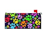 Toland Home Garden Puppy Paws Decorative Mailbox Cover
