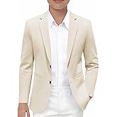 Haloumoning Boys Blazer Kids Casual Two Button Sport Coats Suit Jacket with Pockets 5-14 Years