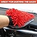 MICROFIBER CLOTH CAR WASH MITT AND DUSTER - For Washing and Dusting Cars - Perfect for Those Who Never Let Someone Else Wash Their Car - Soapy Foam Suds When Wet - Great For Dusting When Dry