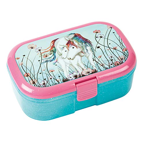 Lutz Mauder 10655 Glitter Lunch Box Lutz Mauder Lunch Box Unicorn with Foils, Perfect for Unicorn Party
