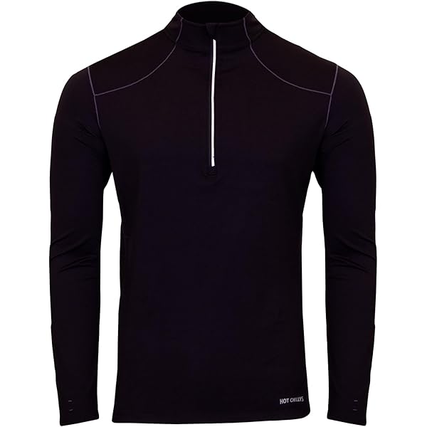 Hot Chillys Men's Clima-Wool Merino Zip-T - Durable Breathable UPF