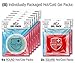 Gel Hot-Cold Ice Packs (8-Pack) - Includes 2 Red Square Gel Packs: Reusable, Flexible, Non-Toxic. Freeze or Heat Therapy, Pain Relief, Reduce Swelling or Soreness (8-Pack)