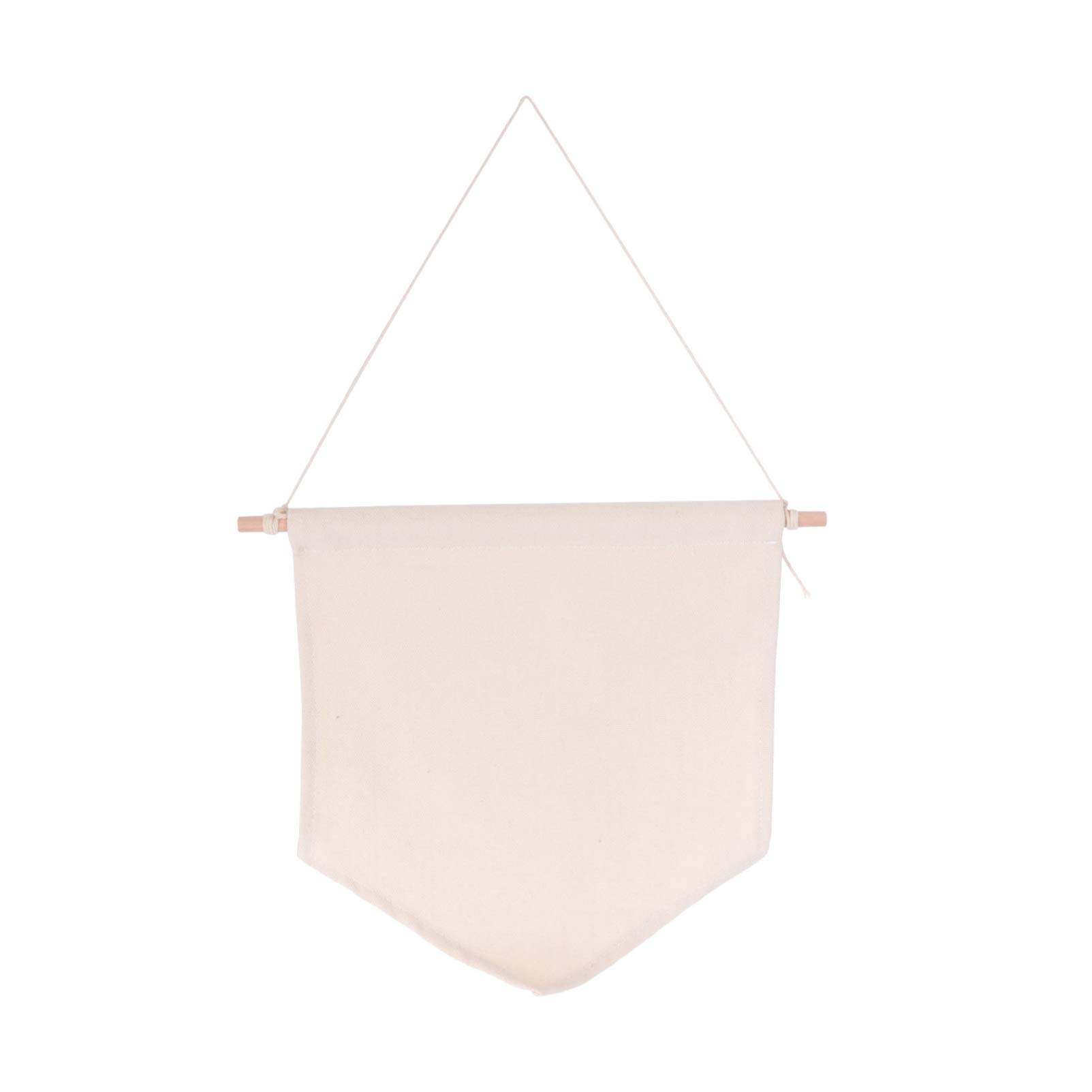 Wakauto Wall Display Banner, Blank Cotton Canvas Banner, Decorative DIY Plaque, Display for Indoors, Baby Shower, Wedding, Graduation