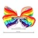 20PCS 6Inch Large Big Hair Bows Grosgrain Ribbon Rainbow Bow Alligator Hair Clips Hair Accessories For Baby Girls Toddlers Kids Teens