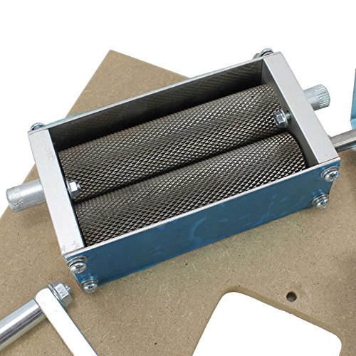 Barley Mill, Barley Grain Crusher, Barley Roller Grinder Stainless Steel with Mounting Board - Thumbnail 3