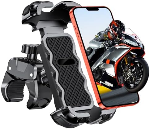 Porta Cellulare Moto Morsetto Stabile Migliorato e 1S Blocco Rapido