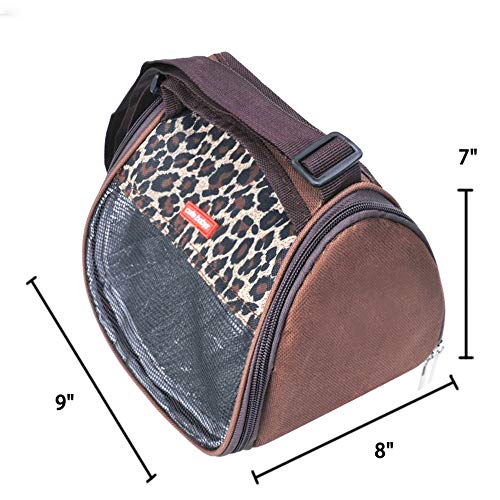 Travel Small Animals Guinea Pig Hamster Hedgehog Carrier Bag with Strap Durable Breathable Portable Small Guinea Pig Chinchillas Hamsters Hedgehogs Carrier Shoulder Bag for Small Animals Carriers