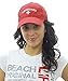LIFEGUARD Officially Licensed Unisex Red Baseball Hat, Mesh Trucker Foam Front Cap, Snap Closure Adult One Size (Baseball Cap)