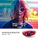 Crenova Mini Projector, Native 720P HD Video Projector, Upgraded 3800 Lux Portable Outdoor LED Home Movie Projector with 200″ Projection Size, Compatible with iPhone/iPad/TV/HDMI/VGA/AV/USB/TF SD Cardthumb 2