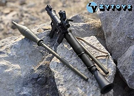 Amazon Co Jp Artcreator Bm Zytoys 1 6モデル Rpg 7 対戦車ロケットランチャー ブラック Zy05a ホビー 通販