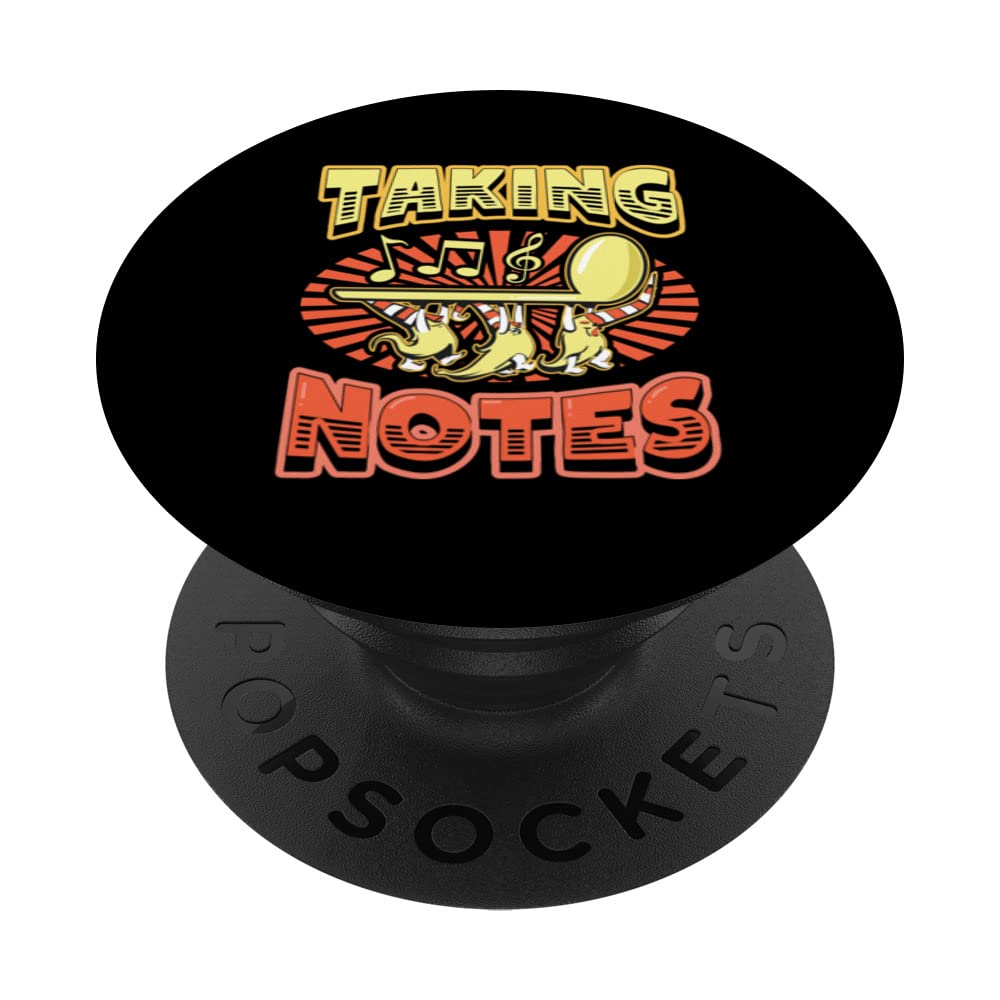 Taking Notes Music Puns Funny Music Teacher PopSockets Swappable PopGrip
