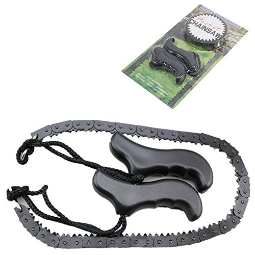 ferromanganese/Portable Pocket Chainsaw for Camping Hiking Gardening and Outdoor Survival