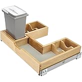 Innovative 30 Inch Vanity U-Shaped Undersink Base Cabinet Pullout Organizer Rev-A-Shelf 48630VSBSCBM1 Full Extension Soft-Clo