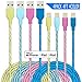 iPhone Charger Lightning Cable 3Pack Color Kawaii Nylon Braided Apple MFi Certified Fast Charging Cords for iPhones 14 13 12 11 X SE Pro Max Xr Xs 8 7 6 S 5 Plus