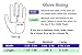 WILDFLOWER Tools Gardening Gloves for Women and Men - Nitrile Coating for Protection (Medium, Purple Pair/Green Pair with White Cuff Hem)