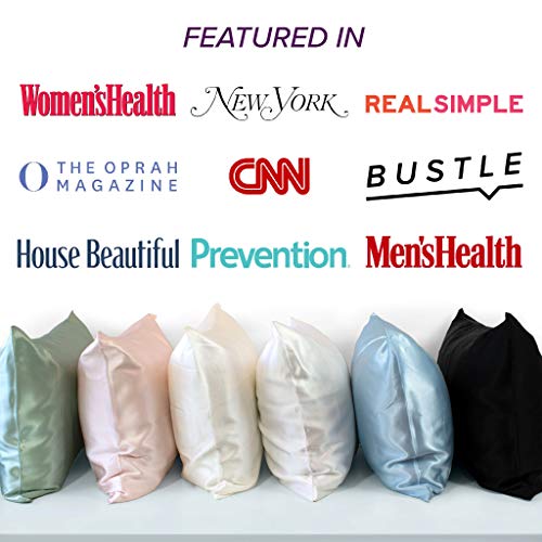 Mulberry Park 19 Momme Silk Pillowcase Prevents Bed Head, Tames