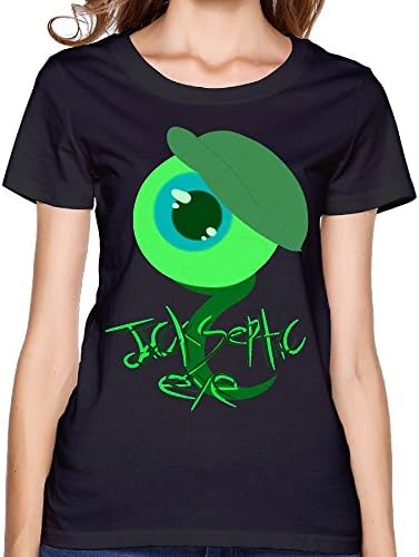 Jack Septic Eye Women's Unique Short Sleeve T Shirt Color Black Size XS