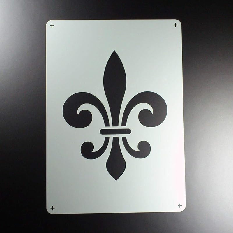 Schablone Fleur de Lys Lilie Ornament BE33 Amazon.de Handmade
