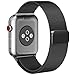Bands for Apple Watch Band 42mm Milanese Loop for iWatch Black