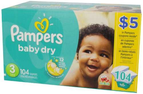 pampers size 3 104 count