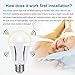 Motion Sensor Light Bulb,9W Dusk to Dawn Light Bulbs E26 Base Indoor Sensor Night Lights Soft White 2700K Outdoor Radar Motion Sensor Light Bulb Auto On/Off by LUXON