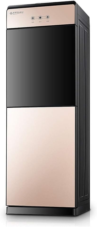 Hot & Warm Water Dispensers Top Loading, Freestanding Automatic Hot Drink Dispenser Stainless Steel Liner, Quiet Bottleless Water Dispenser Machine 5 Gallon (Color : Gold)