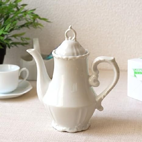 Amazon 蓋がかわいい欧風ティーポット 装飾がオシャレ ティーポット