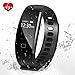 Letufit Today 50% Off ! Fitness Tracker, Heart Rate Activity Tracker Smart Bracelet with Sleep Monitor,Pedometer for iOS & Android (black)
