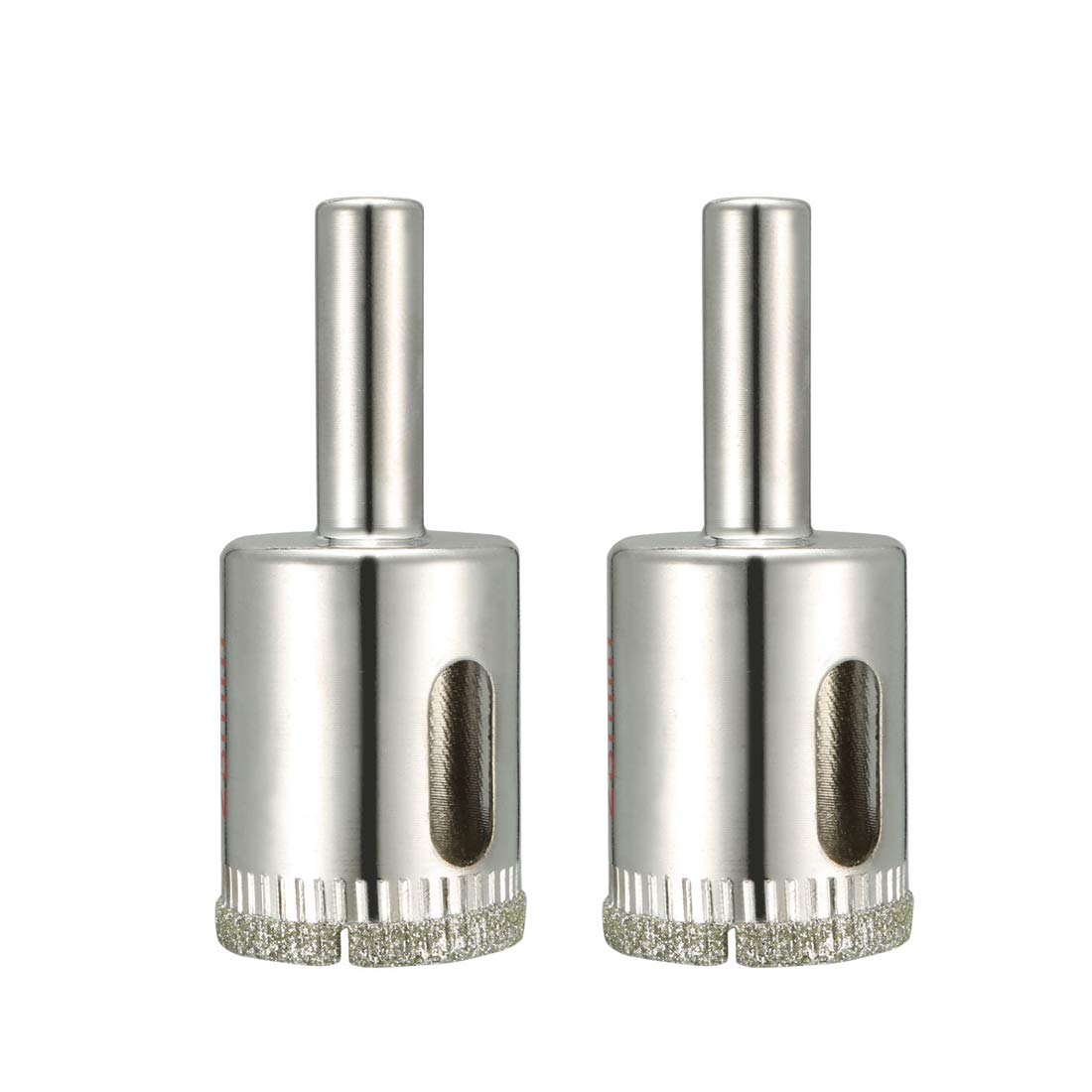 sourcingmap 2Pcs 23mm Diamond Coated Hole Saw Drill Bits for Glass Ceramic Tile Marble Rock Porcelain Bottles Pots Brick