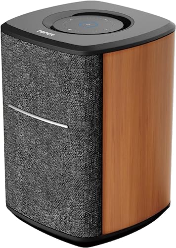 Edifier WiFi Smart Speaker Without Microphone, Works with Alexa, Supports AirPlay 2, Spotify Connect, Tidal Connect, 40W RMS One-Piece Wi-Fi and Bluetooth Sound System, No Mic, MS50A